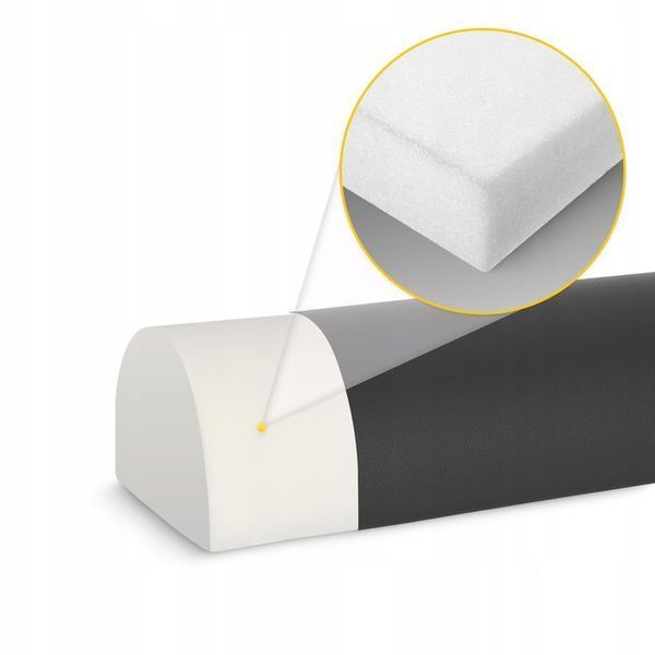 Напіввалик для реабілітації та масажу 4FIZJO 60 x 18 x 12 Black (P-5905973402941) 154649-2692 фото