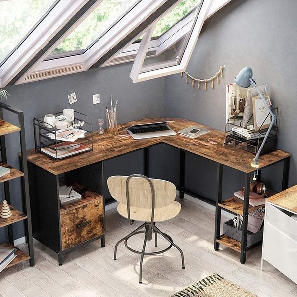 Письмовий комп'ютерний стіл Leobert Oxford кутовий в стилі Loft 5903332063062 фото