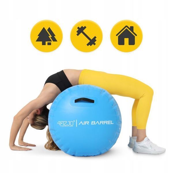 Повітряна бочка для гімнастики 4FIZJO Air Barrel 100 x 60 см Blue (P-5905973403108) P-5905973403108 фото
