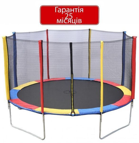 Батут Atleto 404 см з сіткою multikolor 21000141 фото
