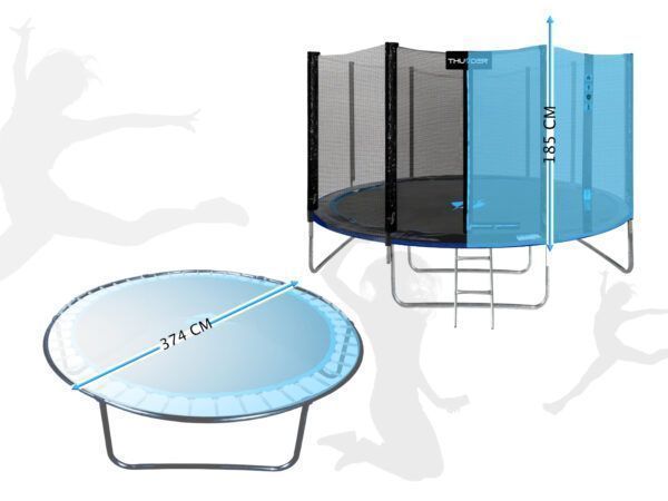 Батут THUNDER OUTSIDE PRO 12FT блакитний 366 см OUTSIDE-PRO-12FT-BLUE фото