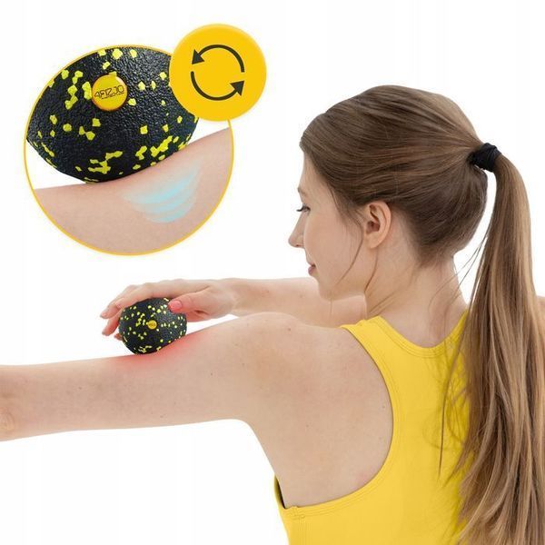 Масажний м'яч 4FIZJO EPP Ball 12 Black/Yellow (P-5907222931271) 142293-2692 фото