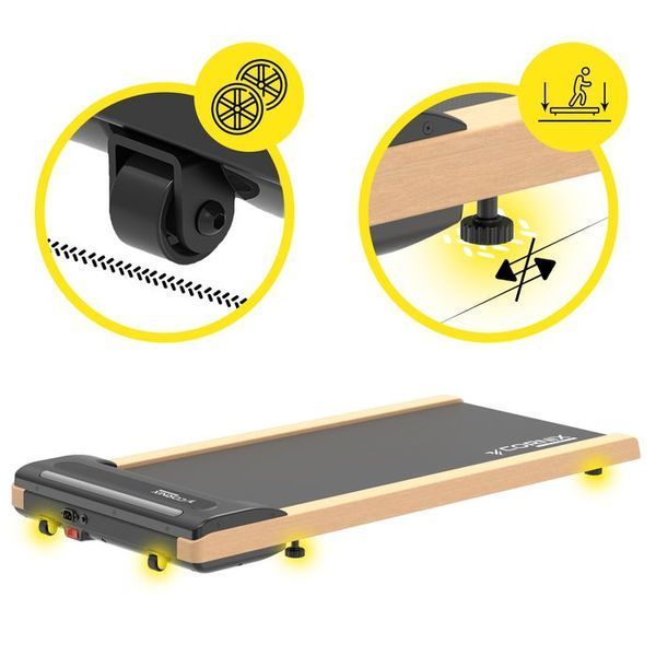 Бігова доріжка Cornix Diana Walking Pad Oak Wood &mdash; компактний та стильний тренажер для дому TM-DIANA фото
