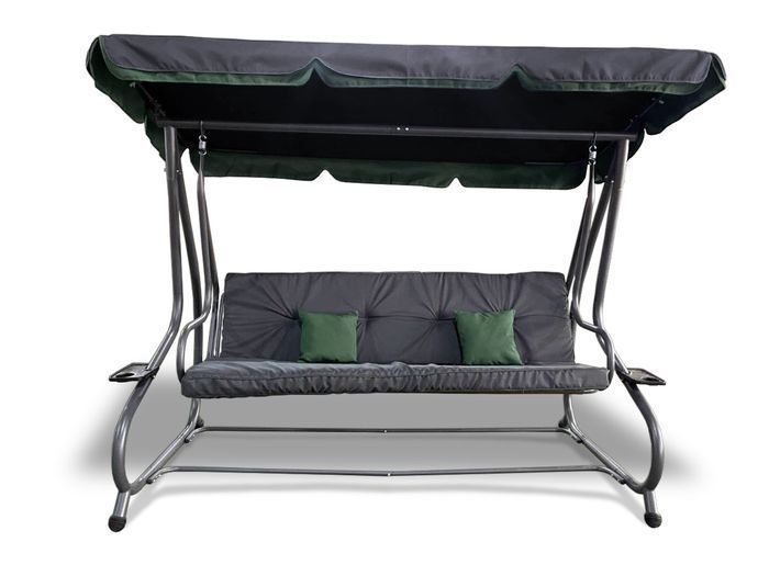 Садова розкладна гойдалка FunFit Relax Plus Grey 17749-3101 фото