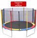 Батут Atleto 404 см з сіткою multikolor 21000141 фото 2
