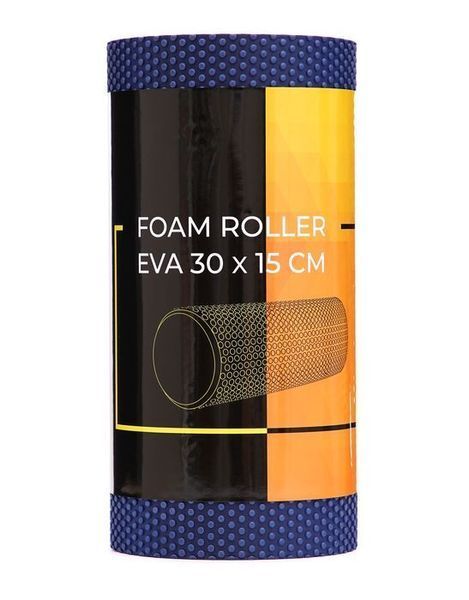 Масажний ролик Cornix EVA+ 30 x 15 см (валик, роллер) XR-0299 Navy Blue 143243-2692 фото