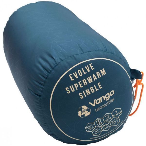 Спальний мішок Vango Evolve Superwarm Single/+2&deg;C Moroccan Blue Left (SBREVOLVEM23TJ8) 148649-1285036 фото