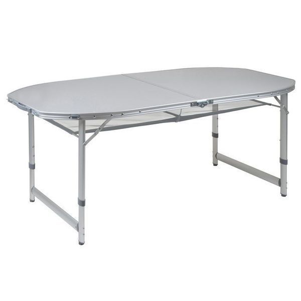 Стіл Bo-Camp Premium Oval 150x80 cm Grey (1404405) 108831-1106821 фото