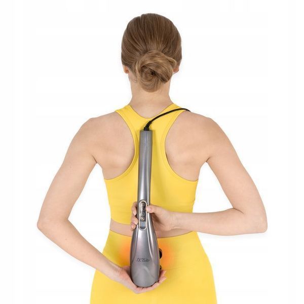Ручний вібраційний масажер для тіла 4FIZJO Long Stick 7 в 1 Grey (P-5907739319135) P-5907739319135 фото