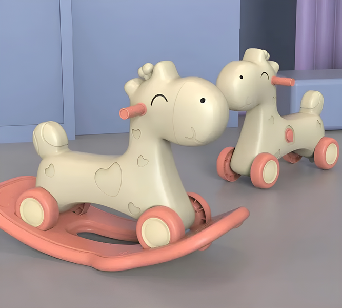 Коник-гойдалка 2в1 Terrio &ldquo;Poni&rdquo; Рожевий TK-740P фото