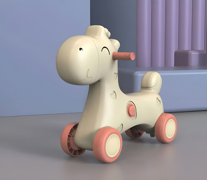 Коник-гойдалка 2в1 Terrio &ldquo;Poni&rdquo; Рожевий TK-740P фото