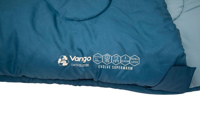 Спальний мішок Vango Evolve Superwarm Single/+2&deg;C Moroccan Blue Left (SBREVOLVEM23TJ8) 148649-1285036 фото