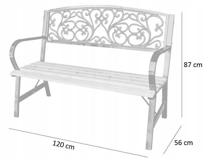 Садова лавка GardenLine MEB2958 17628-3101 фото