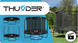 Батут THUNDER INSIDE ELITE з внутрішньою сіткою 8 футів 244 см чорний INSIDE-ELITE-8FT-BLACK фото 3