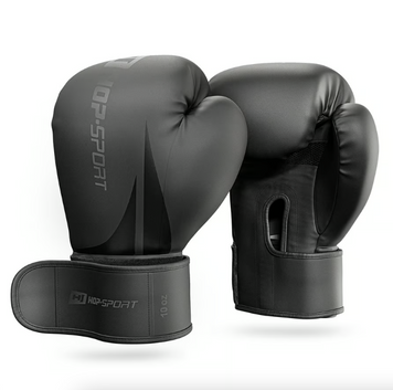 Боксерські рукавиці Hop-Sport HS-BG10 10oz чорні 5902308231627 фото