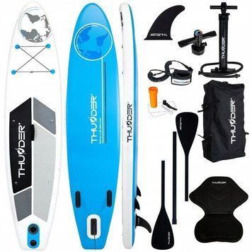 Надувна SUP дошка THUNDER Planet 320 см з веслом Blue SUP-PLANET-BLUE фото