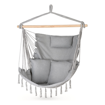 Бразильське крісло - гамак Outtec Boho XXL сірий 5907766665021 фото