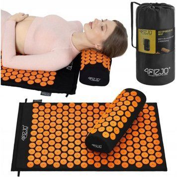 Килимок акупунктурний з валиком 4FIZJO Classic Mat Аплікатор Кузнєцова Black/Orange (P-5907222931752) 154204-2692 фото