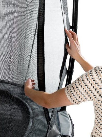 Батут для дорослих і дітей EXIT Elegant 427 cm black з захисною сіткою (Нідерланди) 09.10.14.00 фото