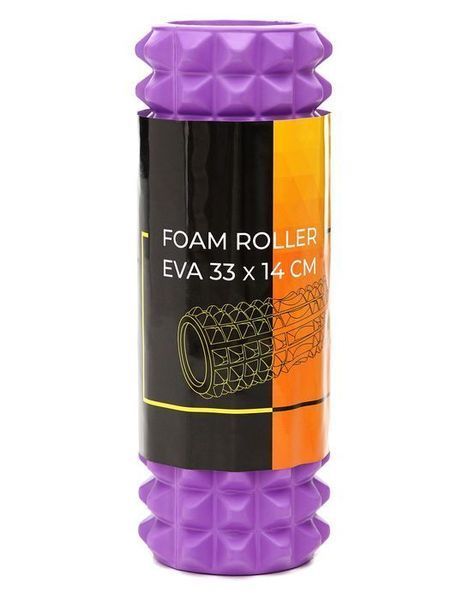 Масажний ролик Cornix EVA 33 x 14 см (валик, роллер) XR-0328 Violet 143160-2692 фото