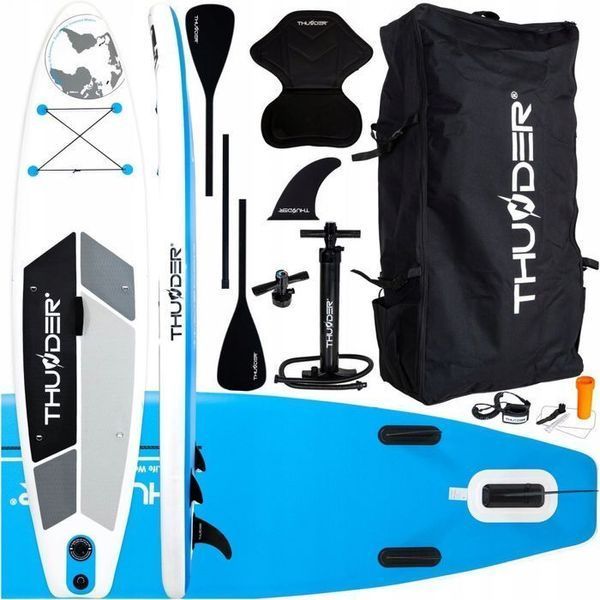 Надувна SUP дошка THUNDER Planet 320 см з веслом Blue SUP-PLANET-BLUE фото