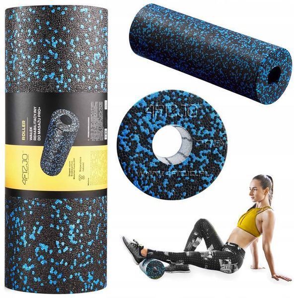 Масажний ролик 4FIZJO EPP PRO+ 45 x 14.5 см (валик, роллер) гладкий Black/Blue (P-5907222931141) 154254-2692 фото