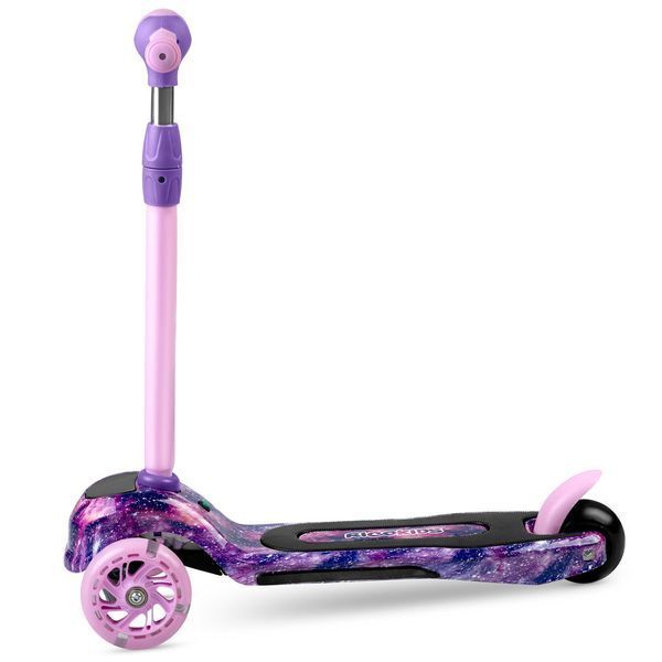 Самокат дитячий триколісний Ricokids Piko з LED колесами рожево-фіолетовий 765013 фото