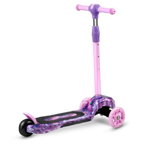 Самокат дитячий триколісний Ricokids Piko з LED колесами рожево-фіолетовий 765013 фото
