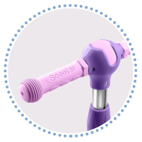 Самокат дитячий триколісний Ricokids Piko з LED колесами рожево-фіолетовий 765013 фото