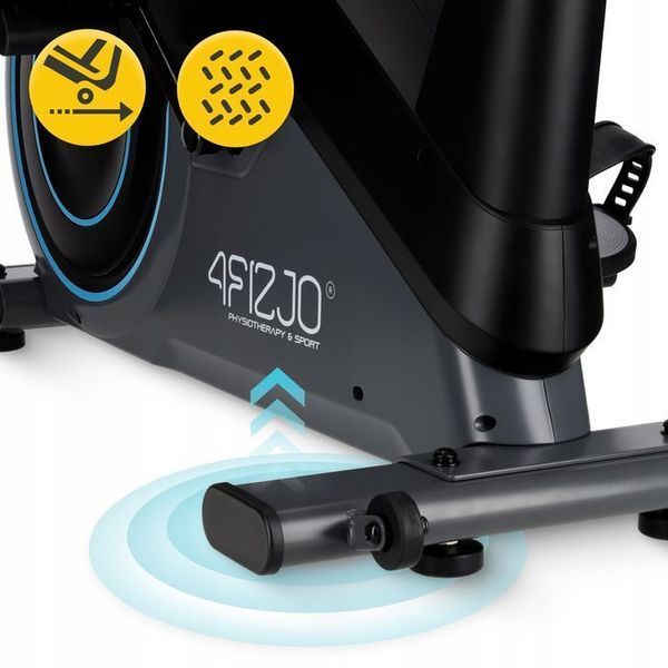 Велотренажер магнітний 4FIZJO Pro+ Black/Blue (P-5905973401630) 154701-2692 фото
