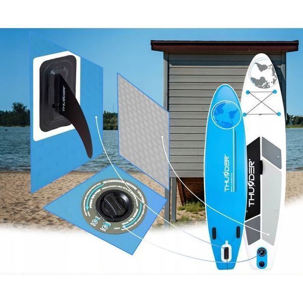 Надувна SUP дошка THUNDER Planet 320 см з веслом Blue SUP-PLANET-BLUE фото