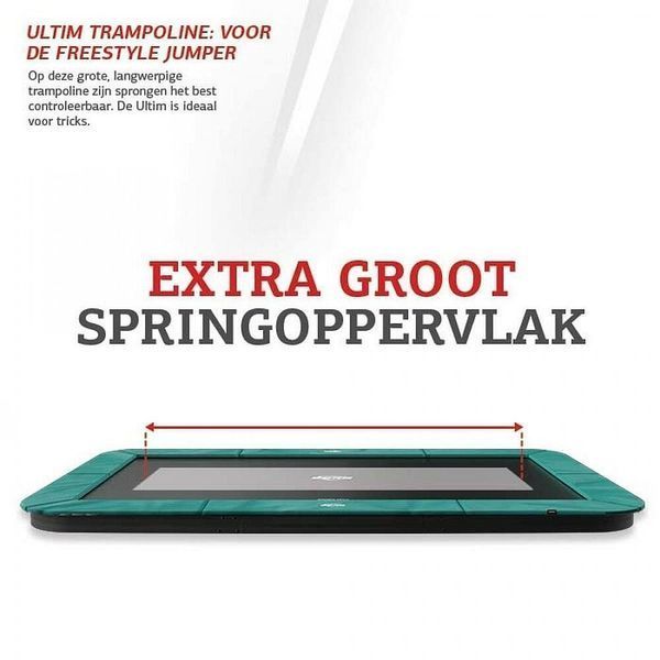 Грунтовий батут BERG Ultim Champion FlatGround 330 Grey (330*220 см) 102185-3103 фото