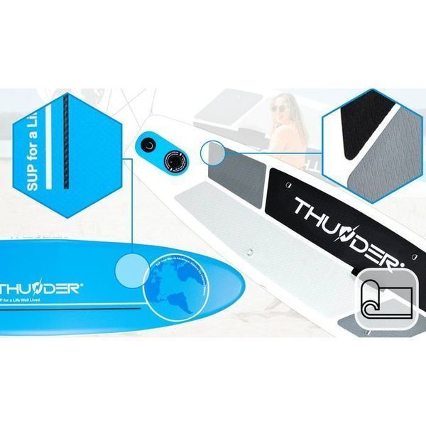 Надувна SUP дошка THUNDER Planet 320 см з веслом Blue SUP-PLANET-BLUE фото