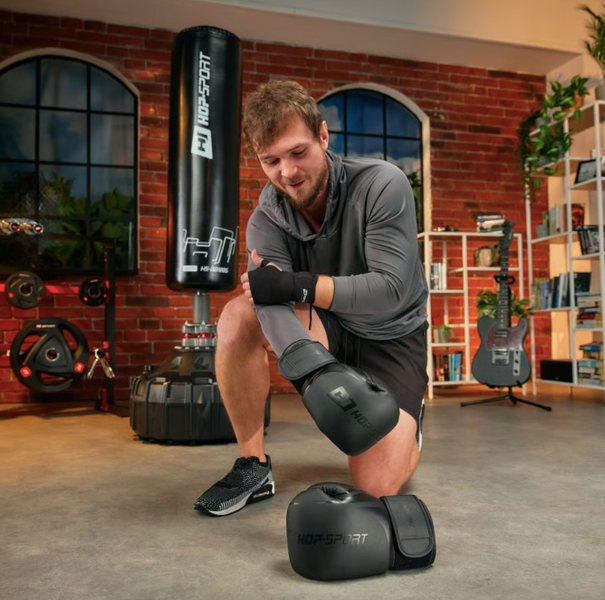 Боксерські рукавиці Hop-Sport HS-BG10 10oz чорні 5902308231627 фото