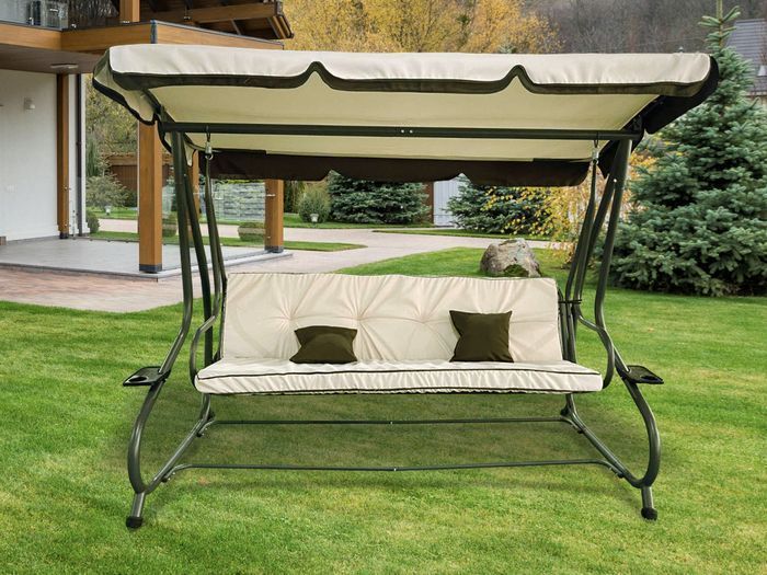 Садова розкладна гойдалка FunFit Relax Plus Beige 17750-3101 фото