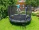 Батут для дорослих і дітей EXIT Elegant 427 cm black з захисною сіткою (Нідерланди) 09.10.14.00 фото 8