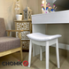 Табурет Chomik ROKA вигнутий у скандинавському стилі білий 103903-1664 фото 7