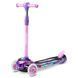 Самокат дитячий триколісний Ricokids Piko з LED колесами рожево-фіолетовий 765013 фото 1