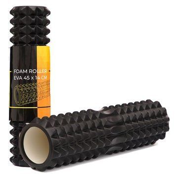 Масажний ролик Cornix EVA 45 x 12.5 см (валик, роллер) XR-0334 Black XR-0334 фото