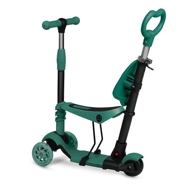 Самокат дитячий триколісний Ricokids Todi зелений 765403 фото