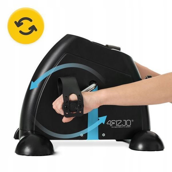 Міні велотренажер 4FIZJO Evo 2 в 1 для рук та ніг Black/Blue (P-5905973401692) 154702-2692 фото