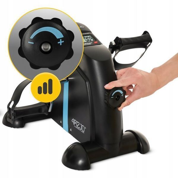 Міні велотренажер 4FIZJO Evo 2 в 1 для рук та ніг Black/Blue (P-5905973401692) 154702-2692 фото