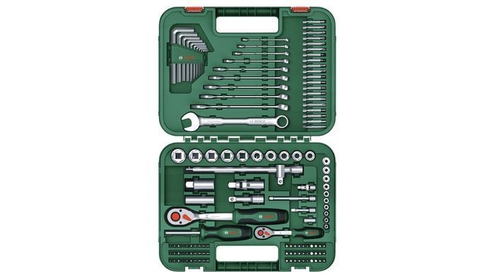 Bosch Набір інструментів, 1/2", 1/4", 132шт, CrV 1.600.A02.Z9B фото