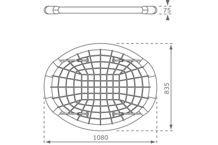 Дитячі гойдалки Гніздо OVAL NEW 108 x 83 см 142175-126860 фото