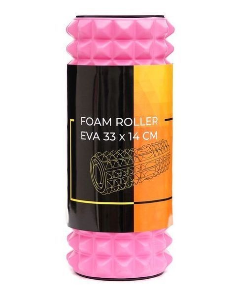 Масажний ролик Cornix EVA 33 x 14 см (валик, роллер) XR-0339 Pink 143167-2692 фото