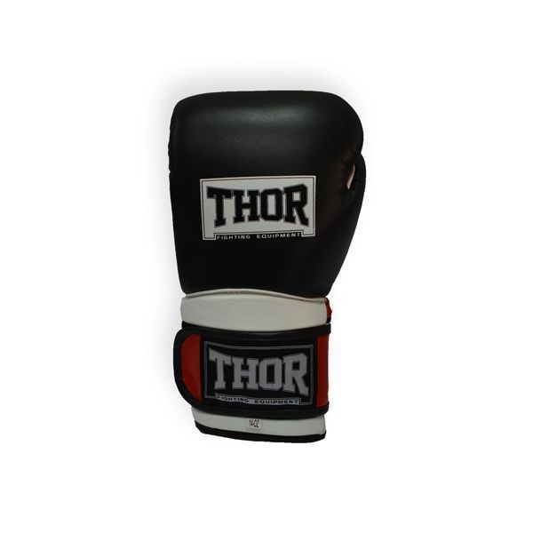 Рукавички боксерські THOR PRO KING 10oz / шкіра / чорно-червоно-білі 3211-1888 фото