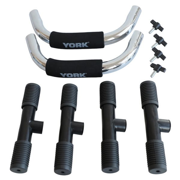 Упори для віджимань York Fitness (пара), хром 00014961801002 фото