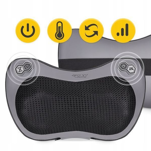 Подушка-масажер 4FIZJO Shiatsu Pro+ Black (P-5907739319159) P-5907739319159 фото