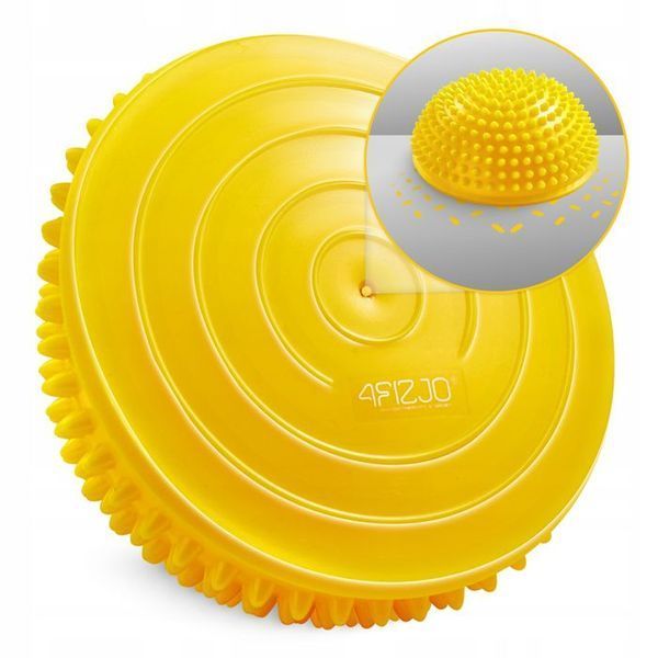 Півсфера масажна балансувальна 4FIZJO Balance Pad 16 см 2 шт масажер для ніг, стоп Yellow (P-5907739310460) P-5907739310460 фото