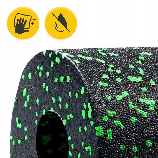 Масажний ролик 4FIZJO Mini Foam Roller 15 x 5.3 см (валик, роллер) Black/Green (P-5907222931950) 142303-2692 фото